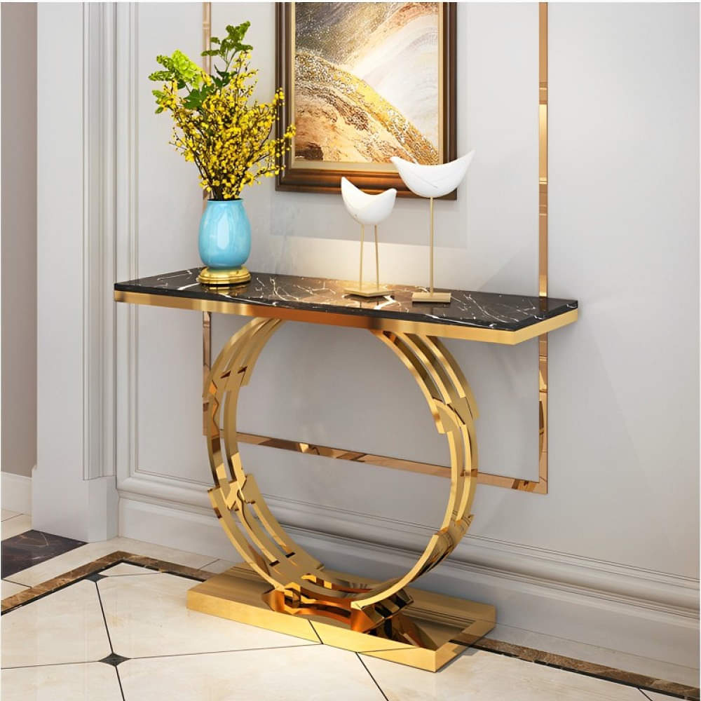 Console Table With Stone Top - photo