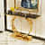 Console Table With Stone Top - top_view