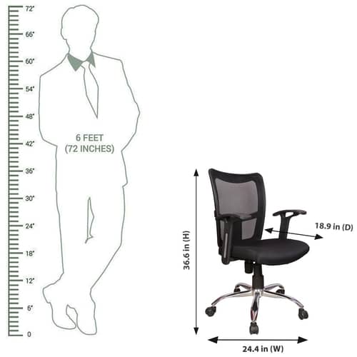 Orleans Brio Medium Back Revolving Chair