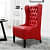 Red Accent Chair With Leatherette Upholstery - photo