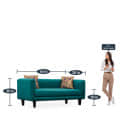 Angela 3+1+1 Sofa Set In Sea Green - right_view
