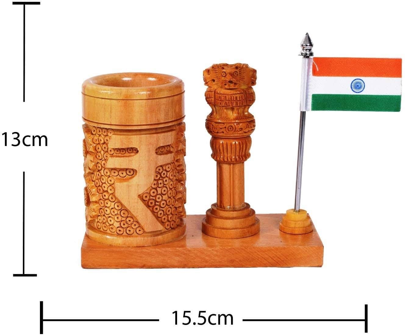 Ashoka Stambha Pen Stand - rear_view