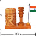 Ashoka Stambha Pen Stand - rear_view