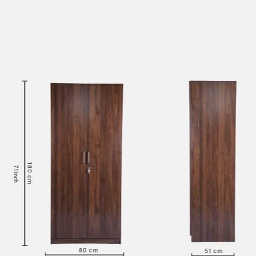 Bristol 2 Door Wardrobe - top_view