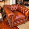 Orleans Single Seater Leather Sofa for Home,Living Room,Hall - photo