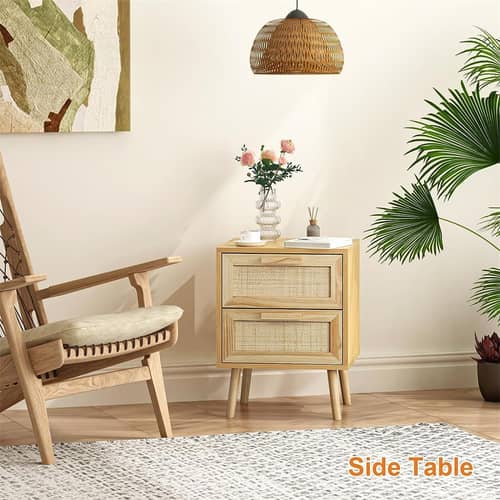 Ness 2 Drawer Bedside Table