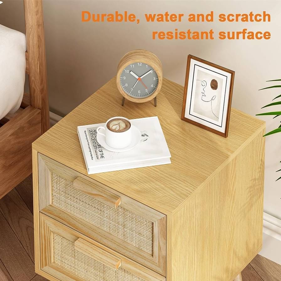 Ness 2 Drawer Bedside Table