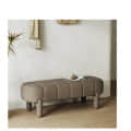 Ness Velvet Upholstered Entryway Bench with 4 Legs - photo