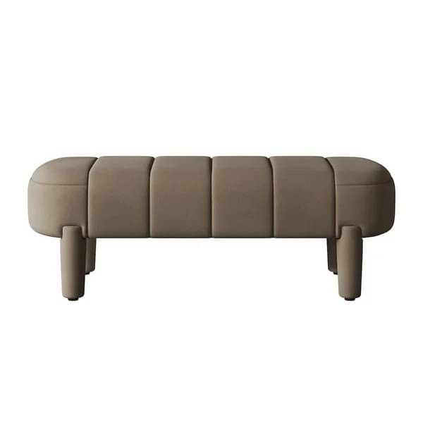 Ness Velvet Upholstered Entryway Bench with 4 Legs