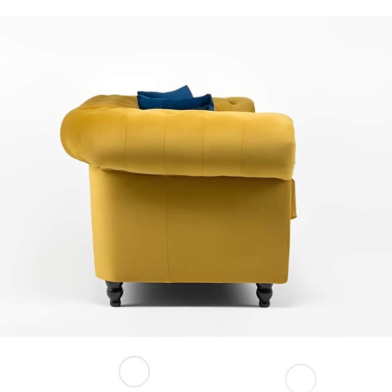 Ness 2 Seater Chesterfield Sofa - front_view