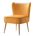 Tauras Wing Back Velvet Chair - front_view
