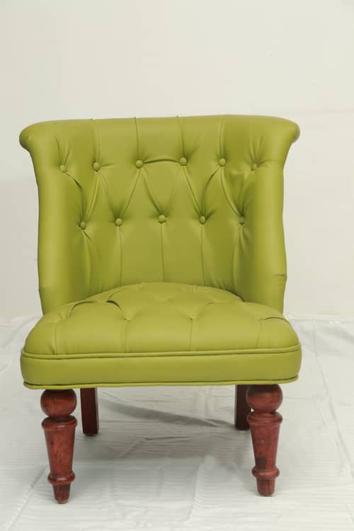 Premium Green Lounge Leatherette Chair