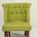 Premium Green Lounge Leatherette Chair - photo