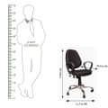 Cushioned Medium Back Revolving Chair - rear_view