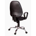 Cushioned Medium Back Revolving Chair - left_view
