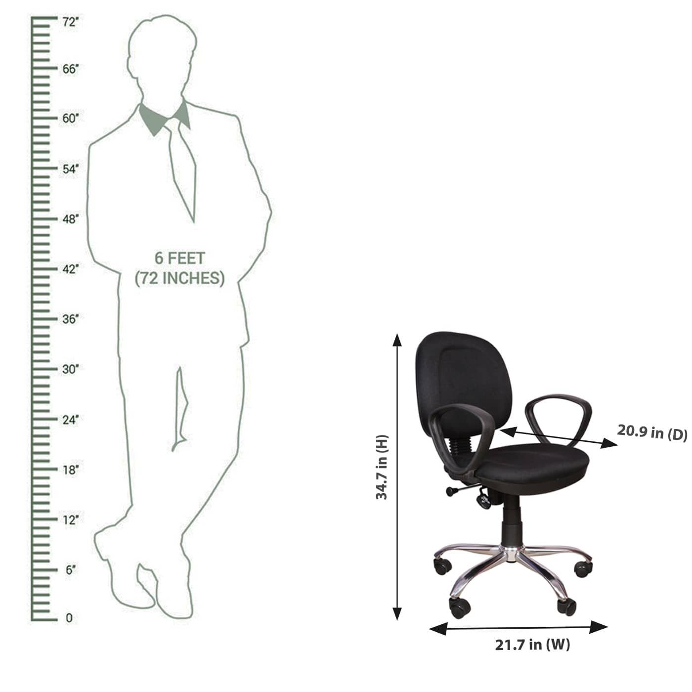 Bendigo Medium Back Revolving Chair