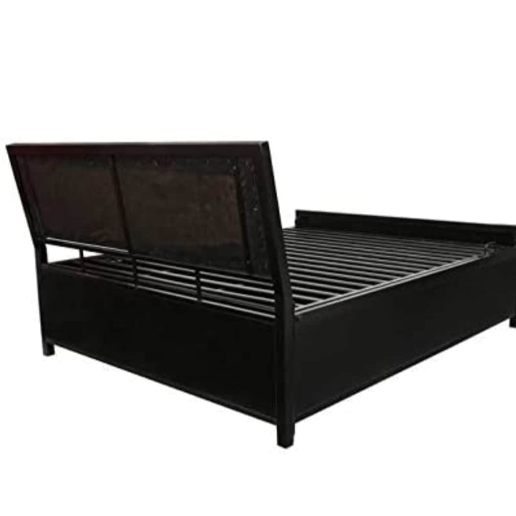 Queen Size Metal Bed With Hydraulic Storage - top_view