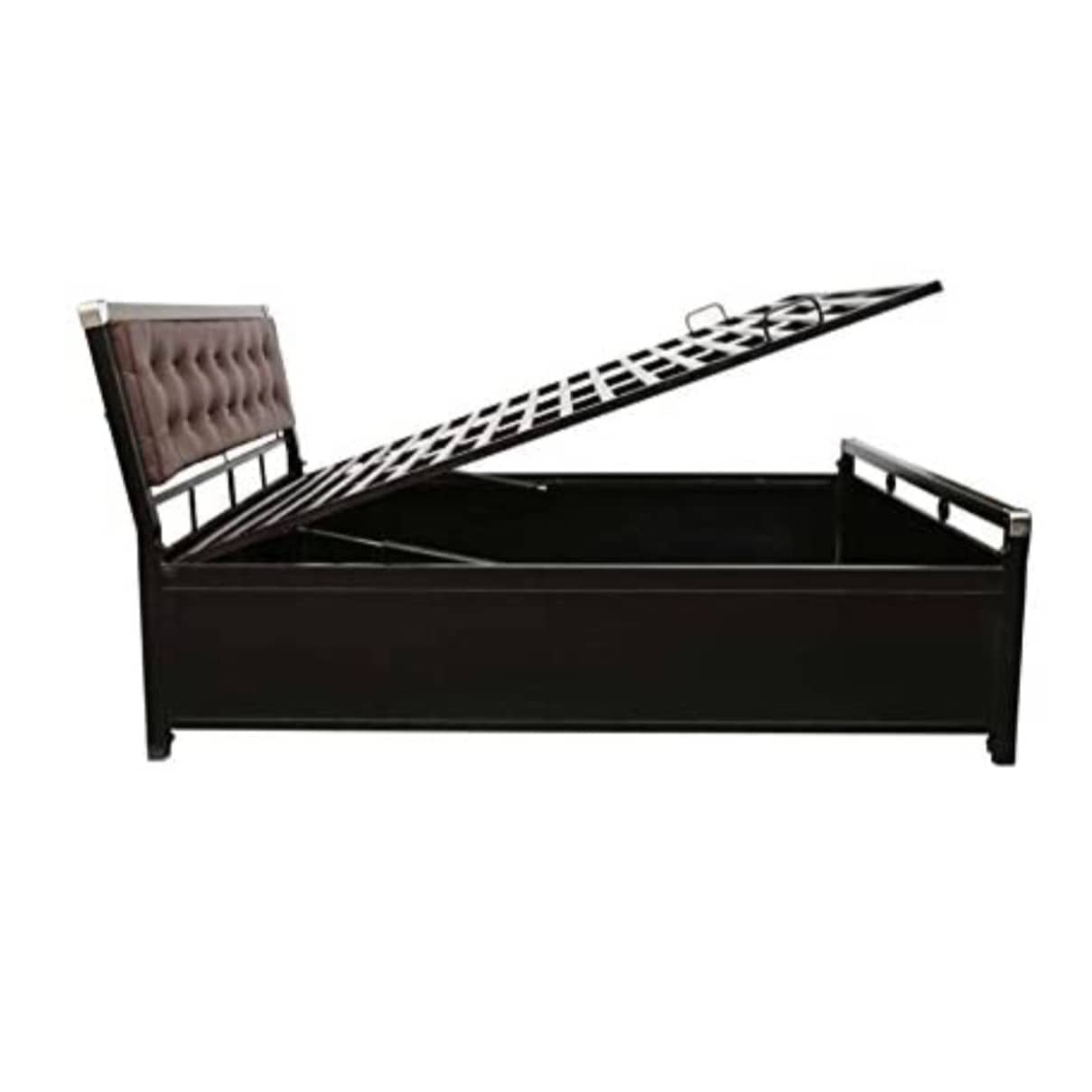 Queen Size Metal Bed With Hydraulic Storage