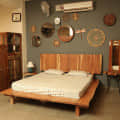 Acacia Wood King Size Bed - right_view