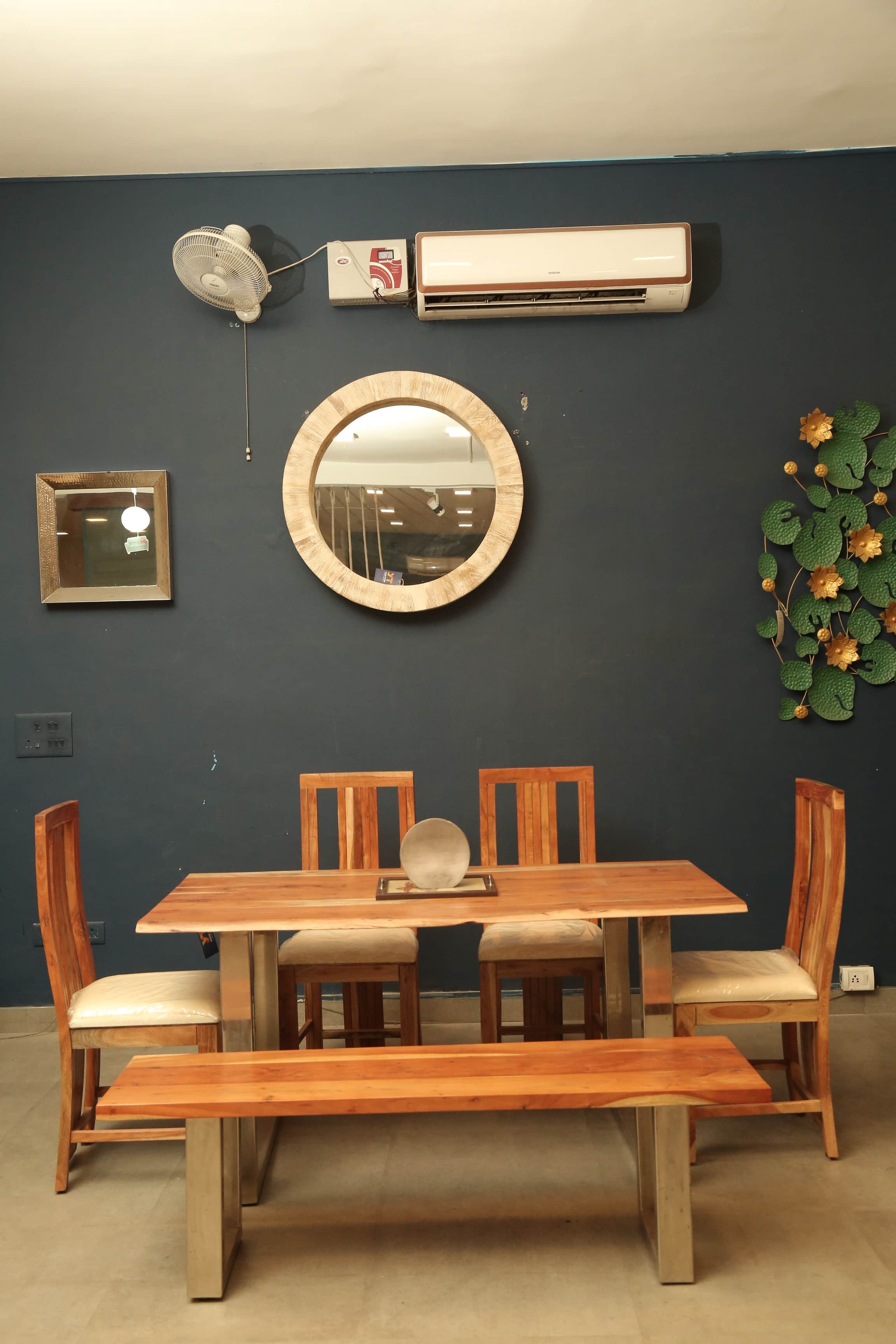 Live Edge Dining Set - front_view