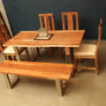 Live Edge Dining Set - top_view