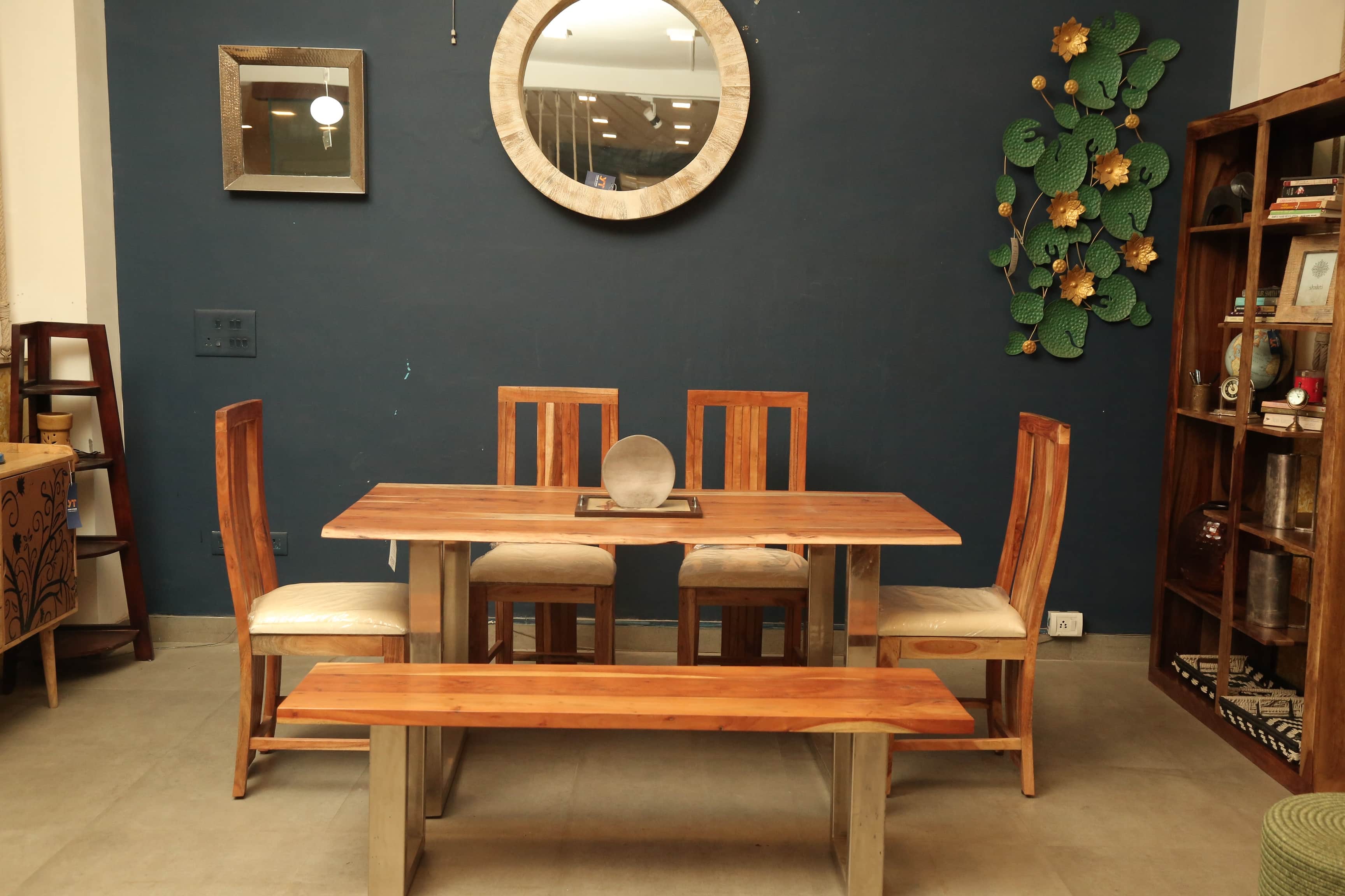 Live Edge Dining Set - rear_view