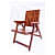 Warren Contemporary Arm Rest Folding Chair - front_view