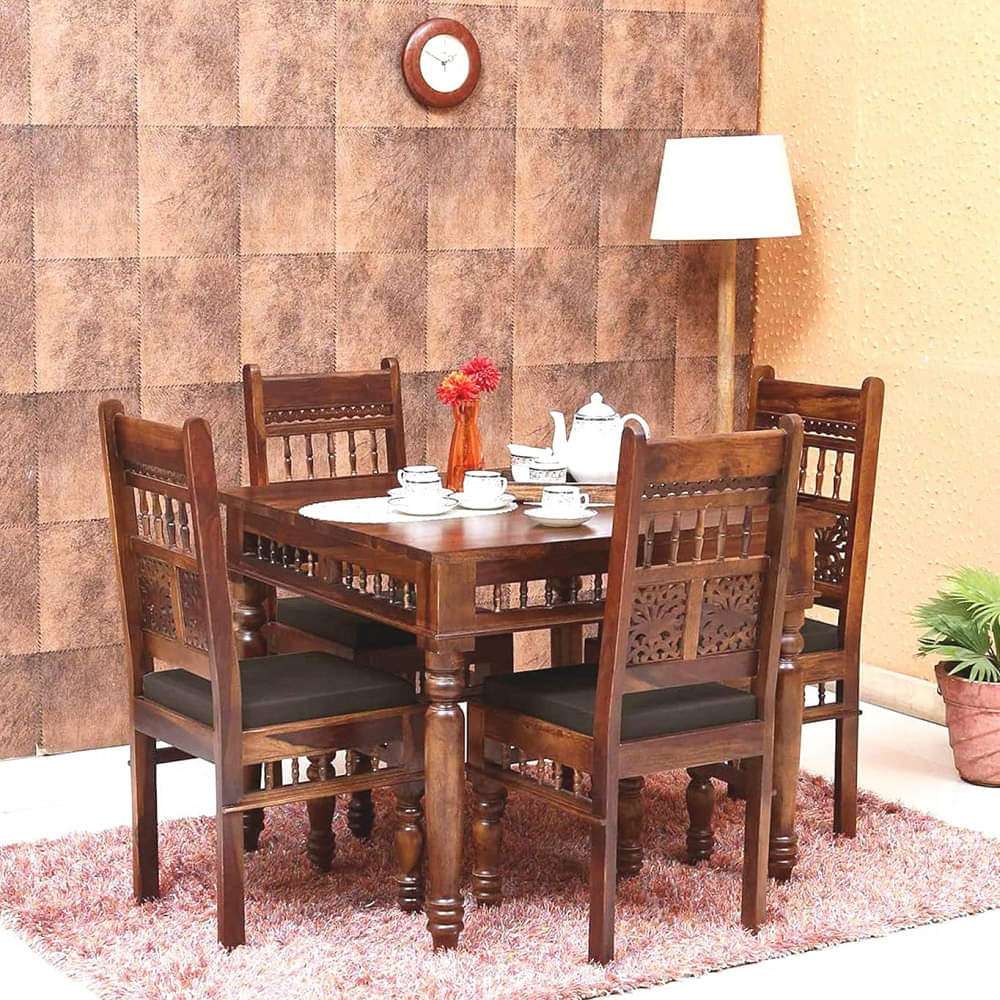 Segur Solidwood 4 Seater Dining Set - photo