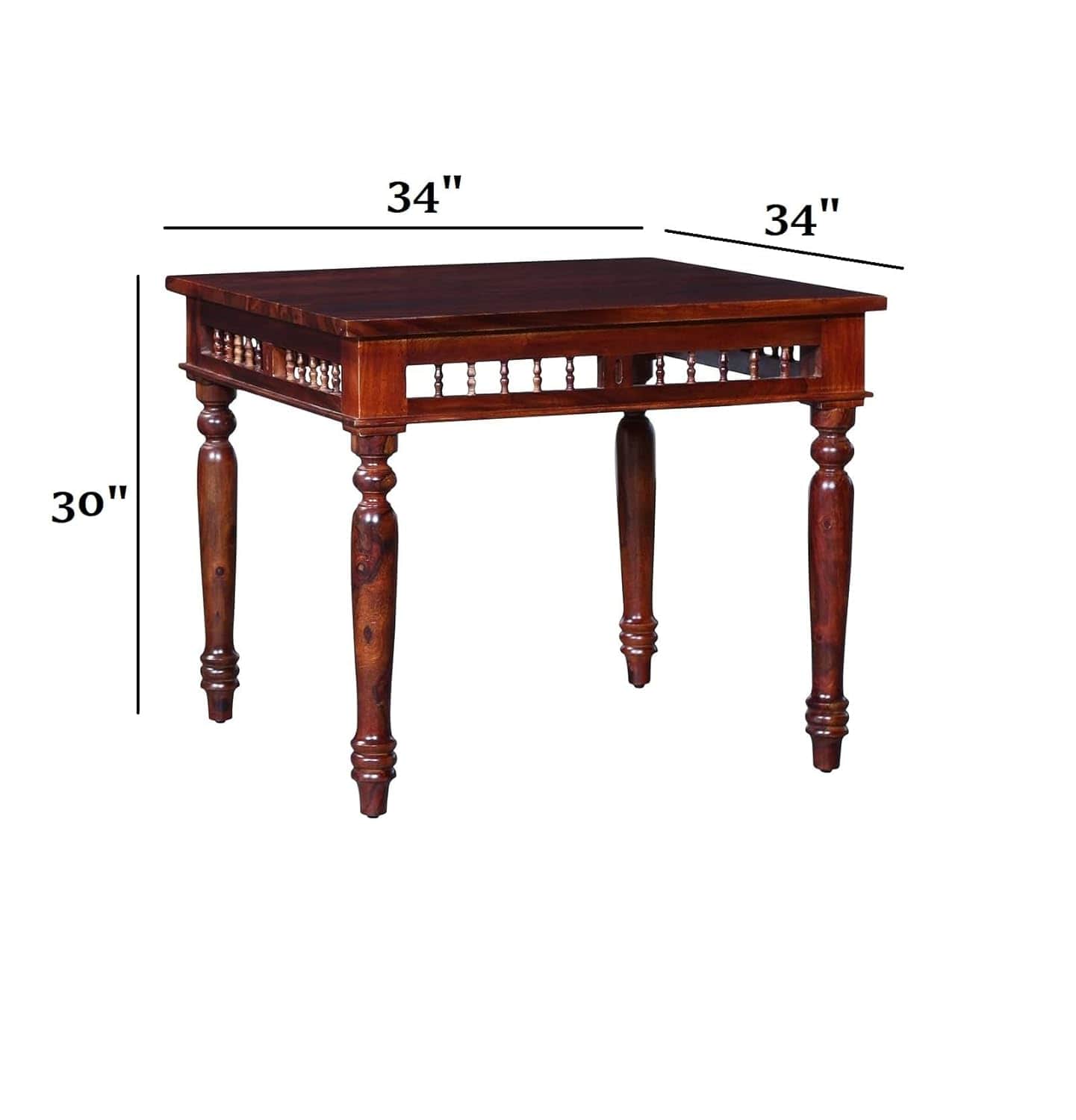 Segur Solidwood 4 Seater Dining Set - right_view