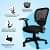 Revolving Office Casper Chair - front_view