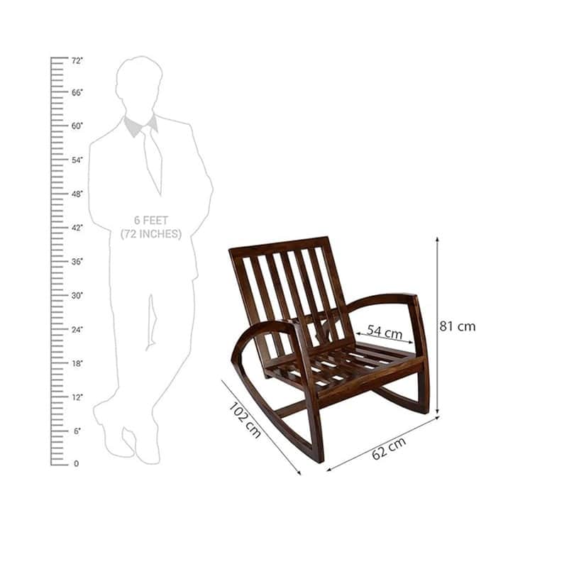Nashville Solidwood Rocking Chair - top_view