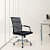 Medium Back Metal Chrome Base Office Chair - photo
