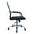 Medium Back Metal Chrome Base Office Chair - rear_view
