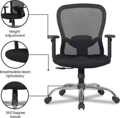 Bendigo Medium Back Revolving Mesh Office Chair