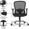 Bendigo Medium Back Revolving Mesh Office Chair - top_view