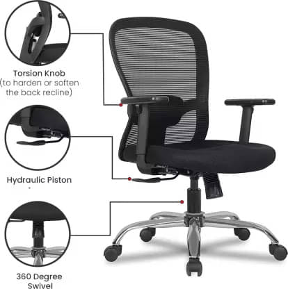 Bendigo Medium Back Revolving Mesh Office Chair