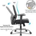 Bendigo Medium Back Revolving Mesh Office Chair - left_view