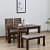 Foster Sheesham Wood 4 Seater Dining Set - photo