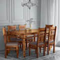 Elise Six Seater Dining Table With 6 Chairs - photo