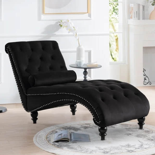 Chaise Lounge Chair With Toss Pillow - front_view