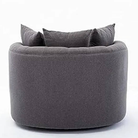 Damis Upholstered Swivel Barrel Chair