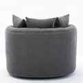Damis Upholstered Swivel Barrel Chair - rear_view