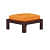 Center Coffee Table with 2 Stools - left_view