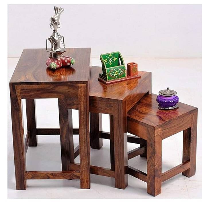 Sapa Solid Sheesham Wood Nesting Table