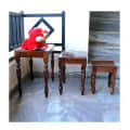 Tauras Solid Sheesham Wood Nesting Table - rear_view
