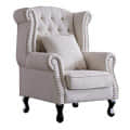 Aviana Wooden Arm Chair - front_view