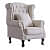 Aviana Wooden Arm Chair - front_view