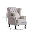 Aviana Wooden Arm Chair - rear_view