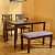 Elise 4 Seater Dining Set in Antique Cherry Finish - photo