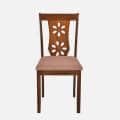 Elise 4 Seater Dining Set in Antique Cherry Finish - rear_view